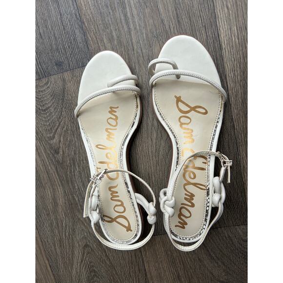 Sam Edelman Isle Leather Side-Buckle Ankle-Strap Sandals Size 8.5 - Picture 6 of 9